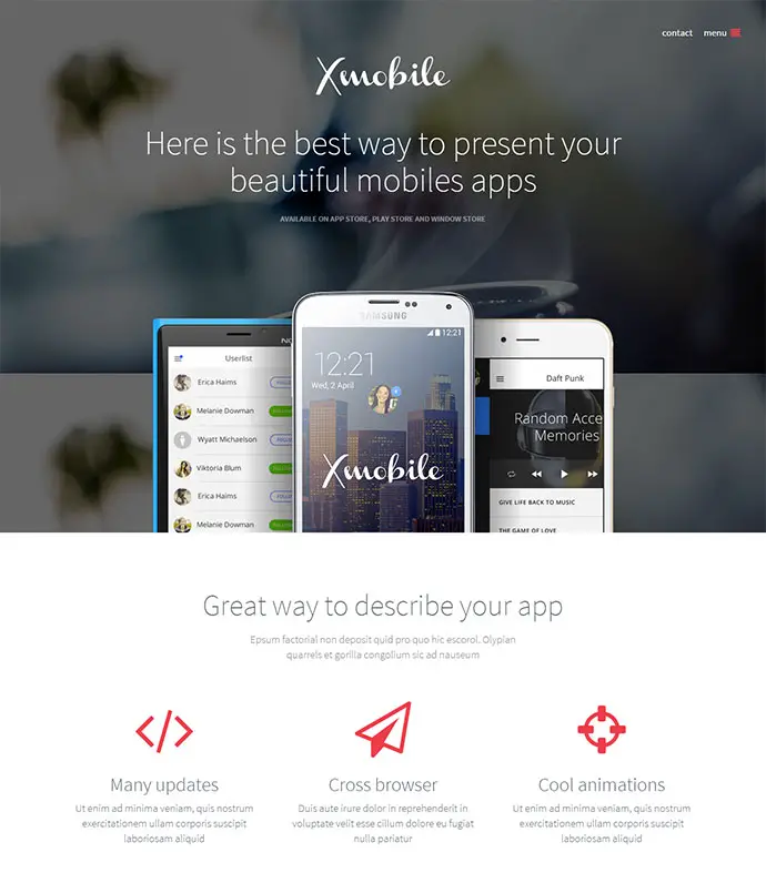 Stunning App Showcase WordPress Themes for App Developers