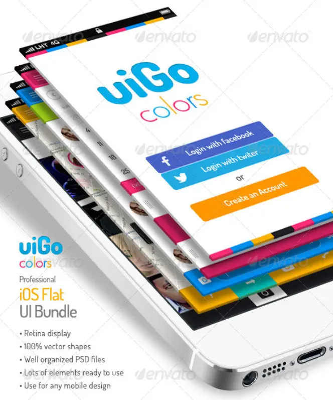 uiGo Colors - iOS Flat UI Bundle