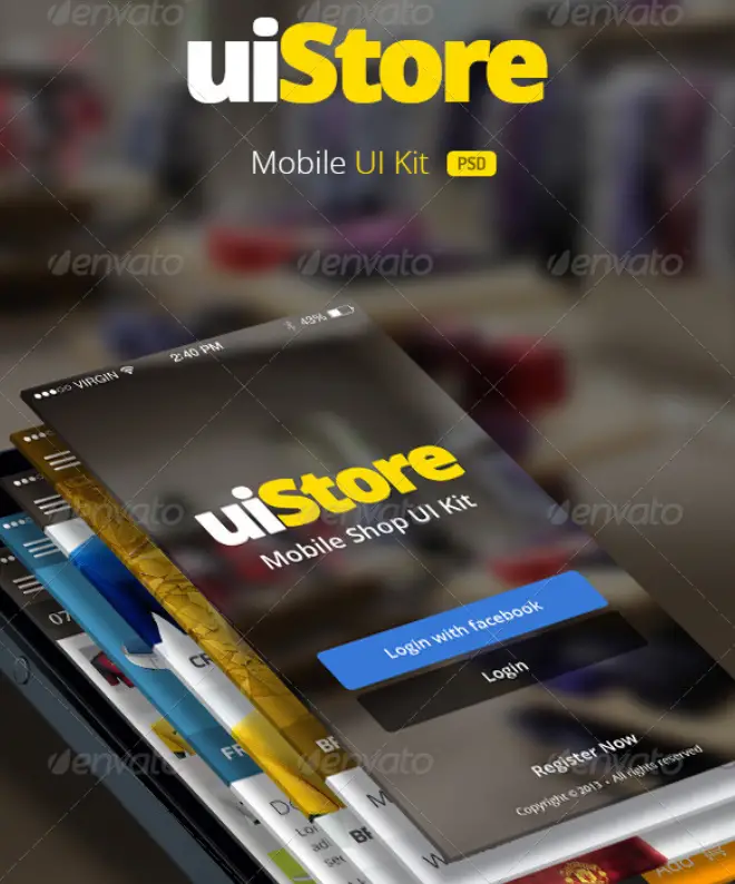 uiStore - Mobile UI Kit