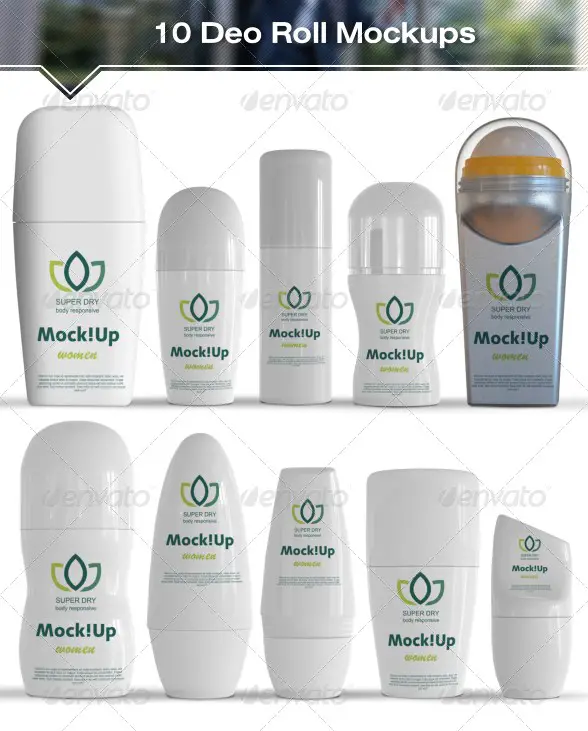 10 Roll-On Deodorant Mockups