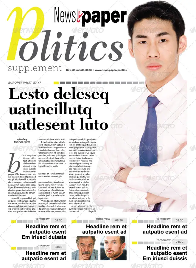 16 Pages Politics Supplement For NewsPaper