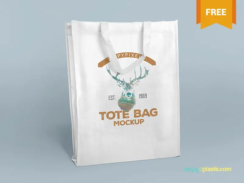 2 Free PSD Tote Bag Mockups