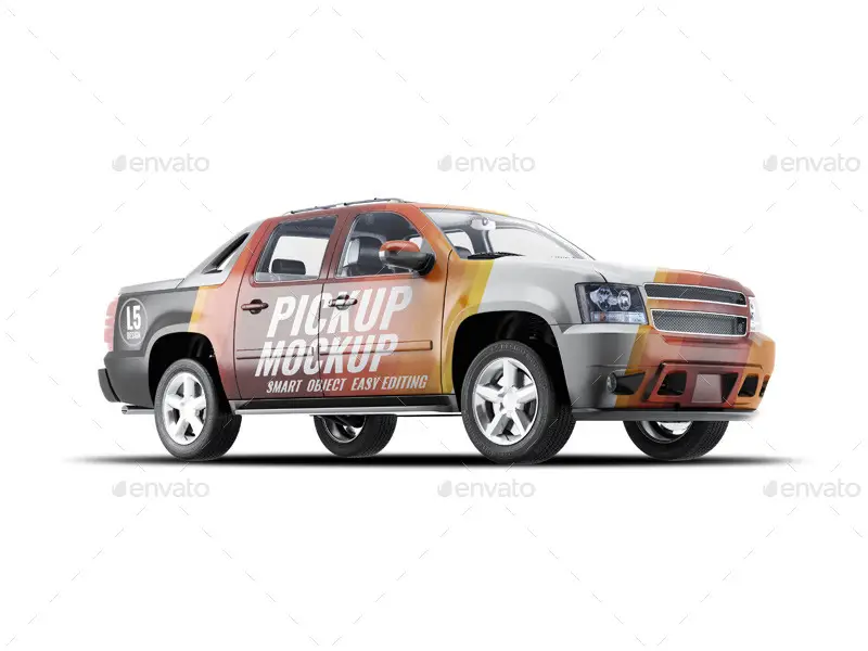 4X4 Pickup Truck Mockup