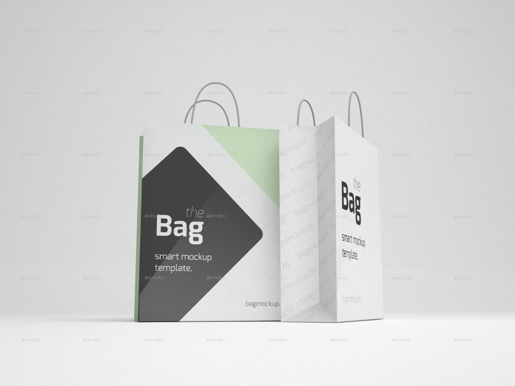 5 Shopping Bag Mockups