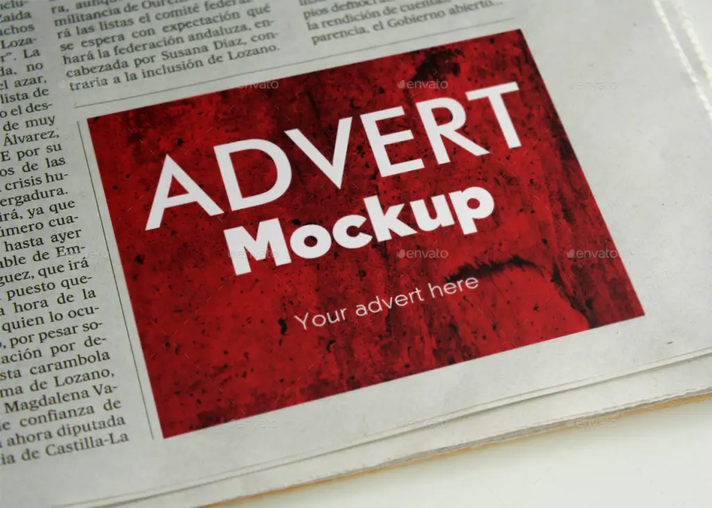 7 Newspaper Ad Mockups