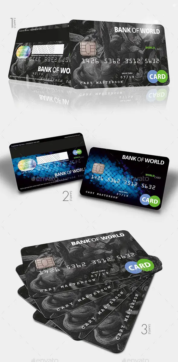 Bank Card / Credit Card CashCard Mockup