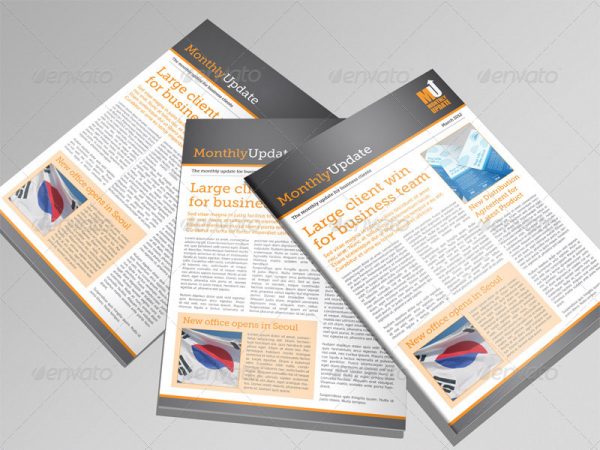 46+ Printable Newsletter Templates in PSD &amp; InDesign Formats - Detailed ...