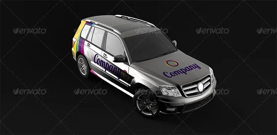 Car Branding Mockup (SUV)