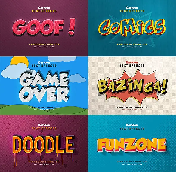 Cartoon Text Effects