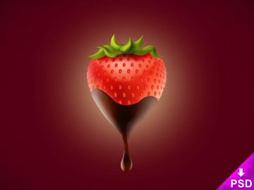 Chocolate Covered Strawberry PSD