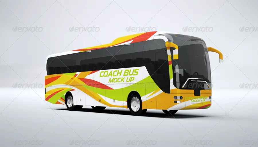 Coach Bus Mockup