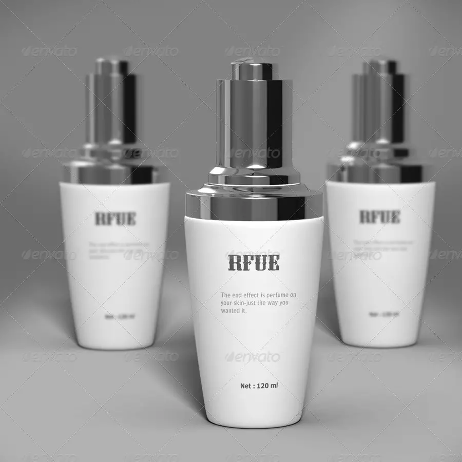 Cosmetic Bottles Mockup