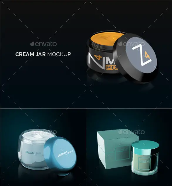 Cream Jar Packaging Mockup