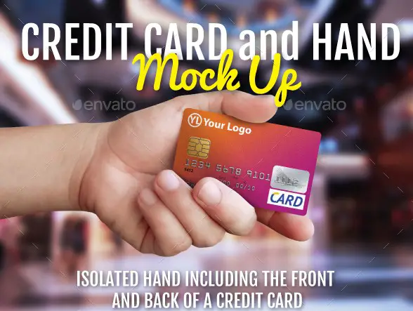 Credit Card and Hand Mockup