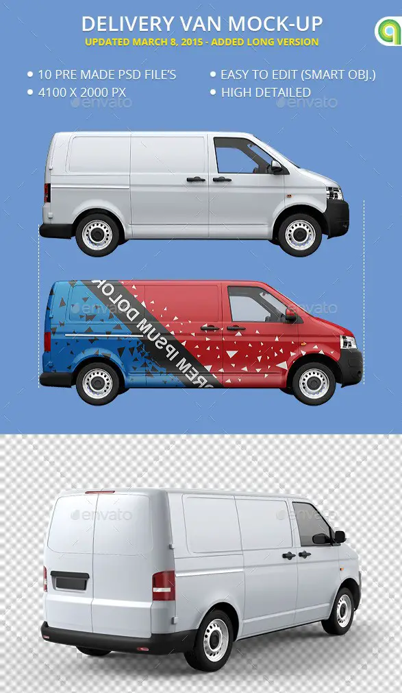 Delivery Van Mockup