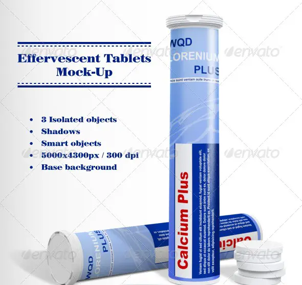 Effervescent Tablets Mockup