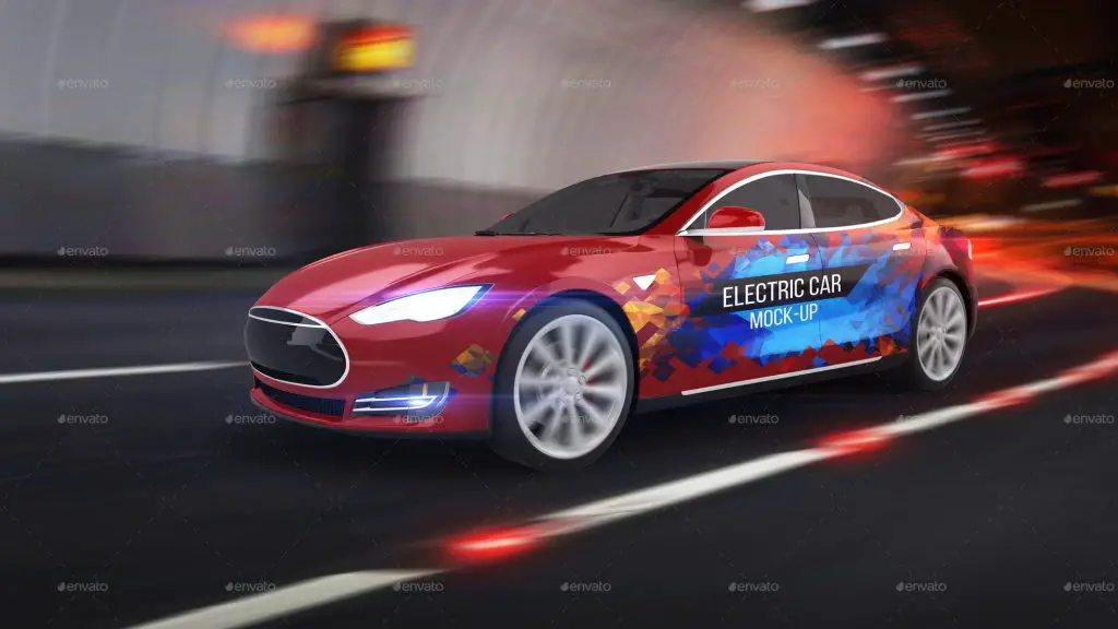 Electric Car Mockup