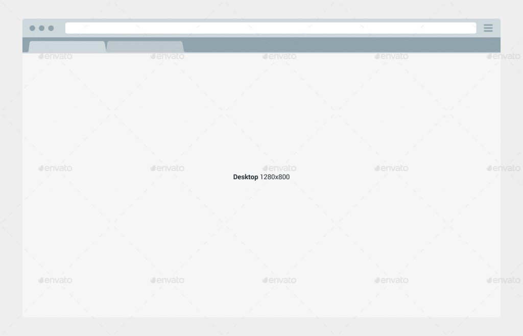 Flat Browser Mockups