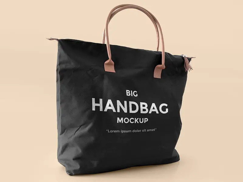 Free Big Handbag Mockup