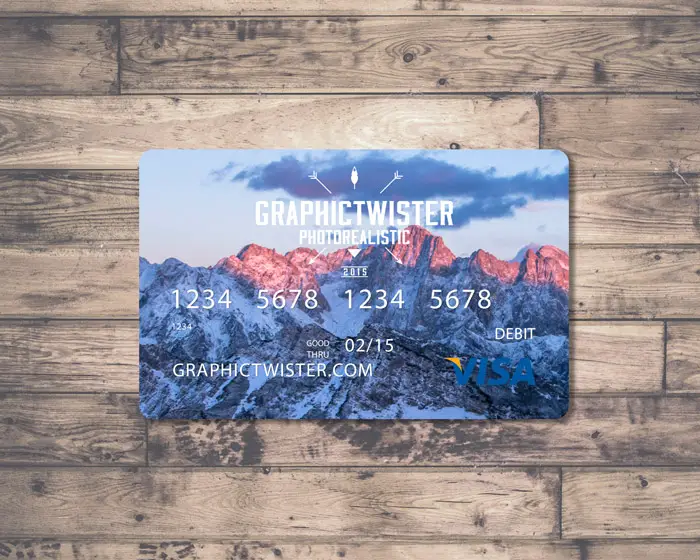 Free Credit Card Mockup PSD