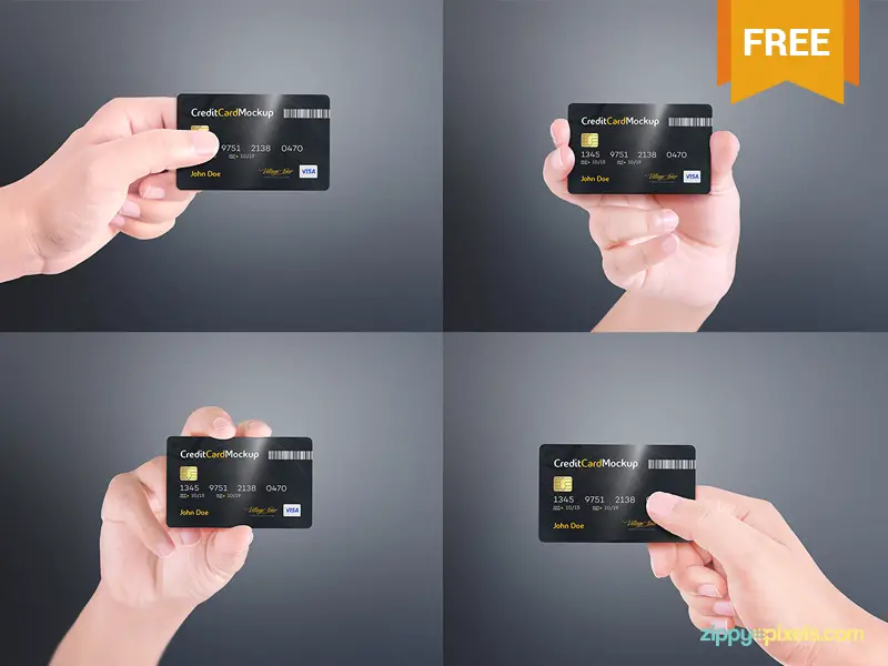 Free Credit Card Mockup