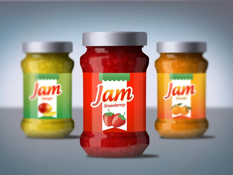 Free Jam Jar Mockup PSD