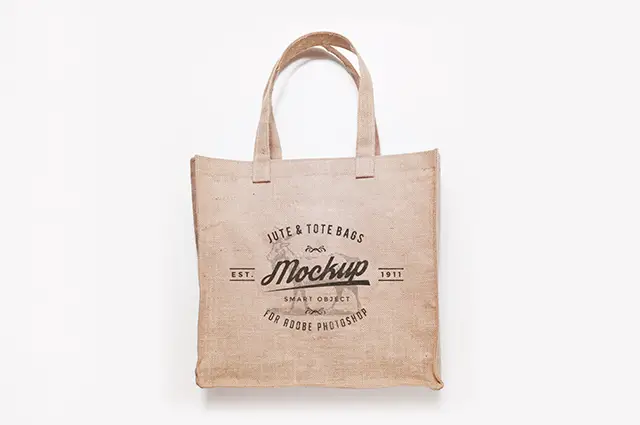 Free Jute & Tote Bags Mockup