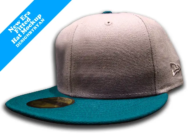 Free New Era Fitted PSD Hat Mockup