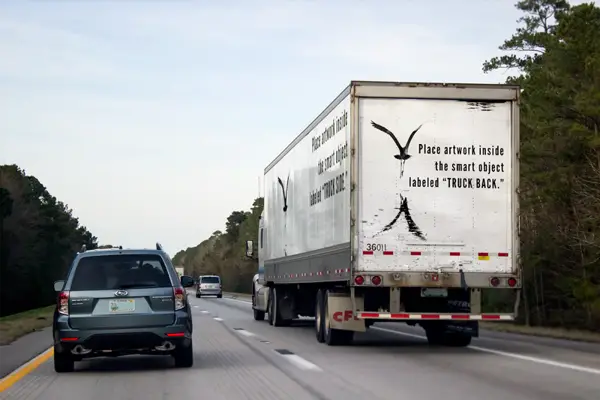 Free Photorealistic Semi Truck Mockup PSD