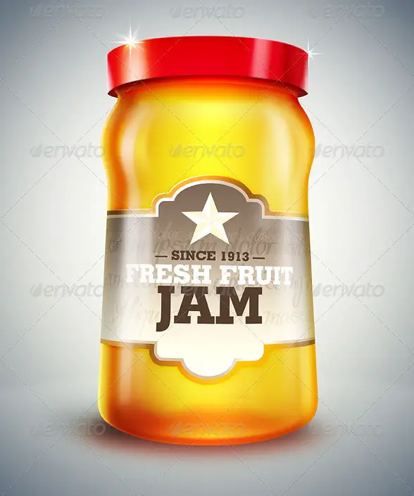 Glass Jar Mockup / Cartoon Design