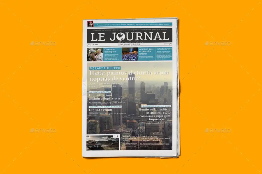 InDesign Newspaper Template 5 Columns