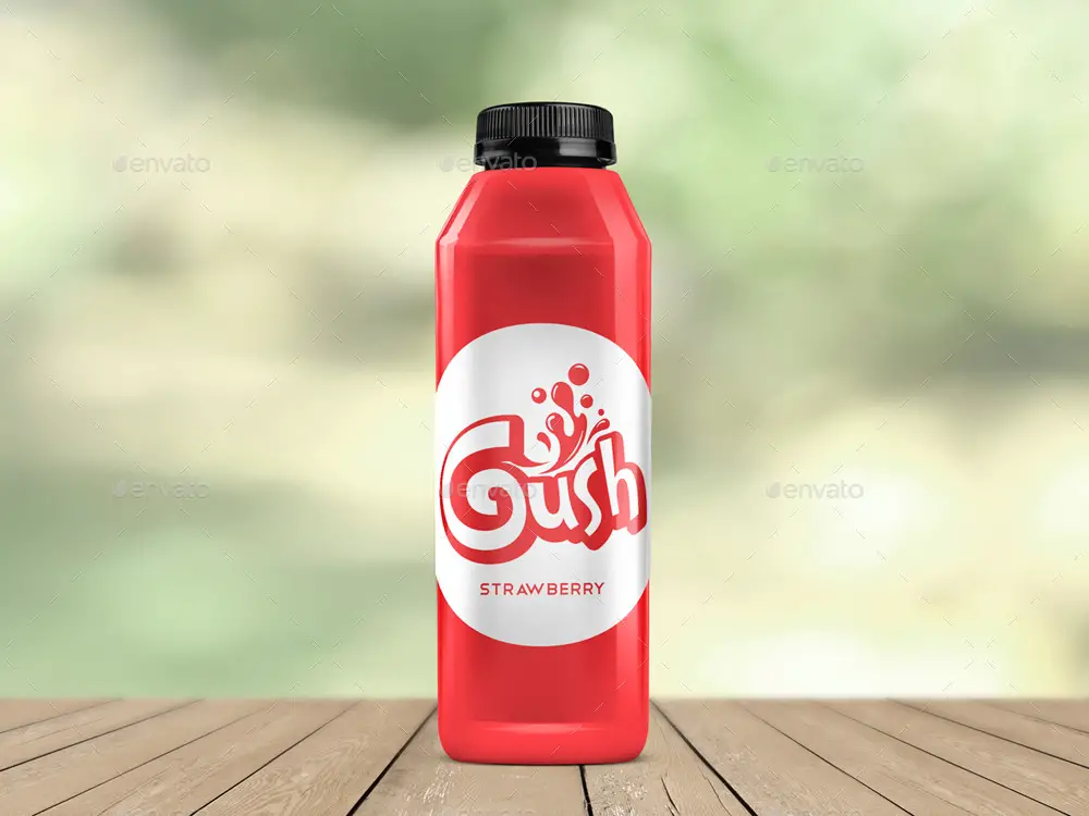 Juice Bottle Mockup