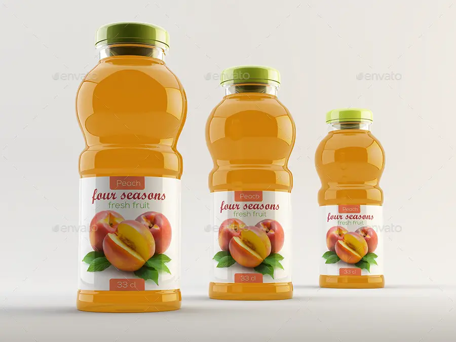 Juice or Tea Bottle Mockup