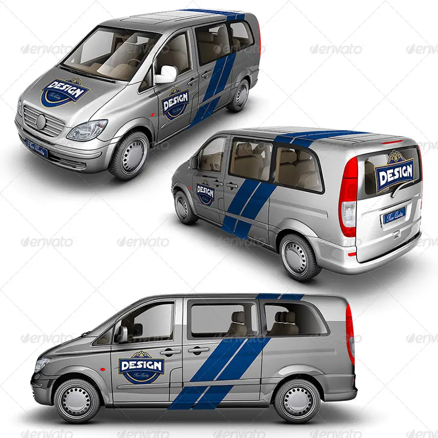 Light Van Mockup