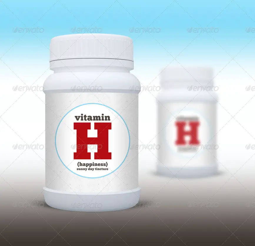 Medical Supplements Bottle Mockup