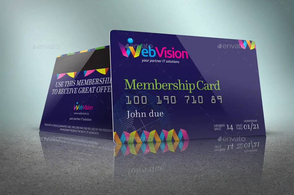 Membership Card/Credit Card Mockup