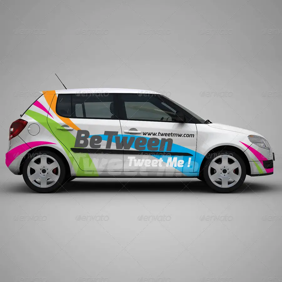 Mockup for car branding