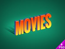 animated movie text 3d graphic generator