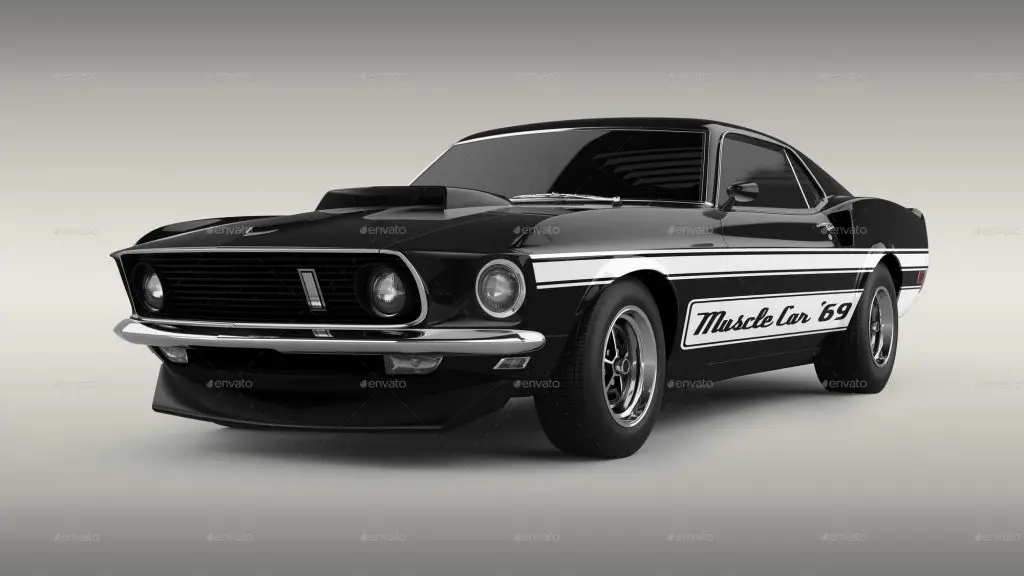 Muscle Car Mockup