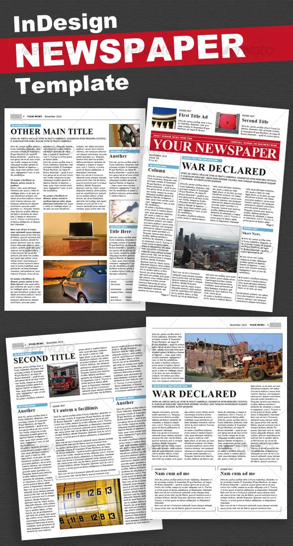 Newspaper 4 Pages