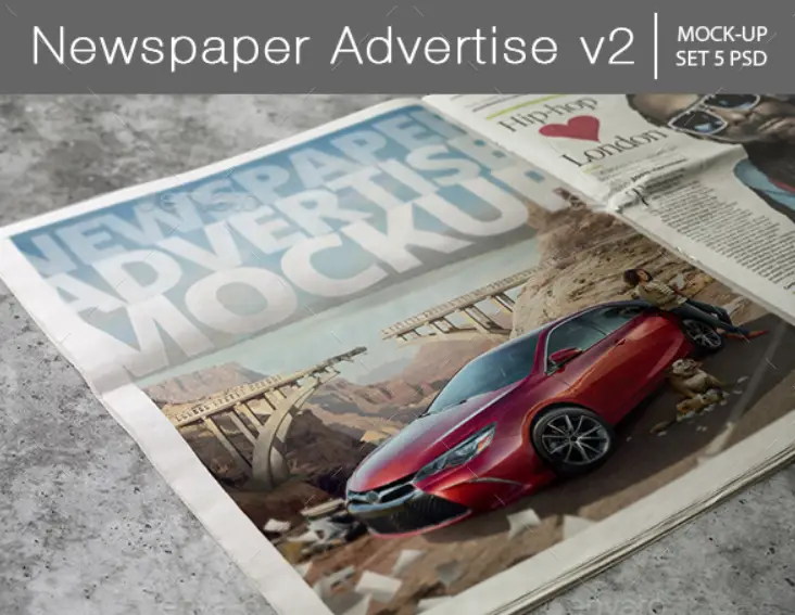 Newspaper Advertise Mockup v2