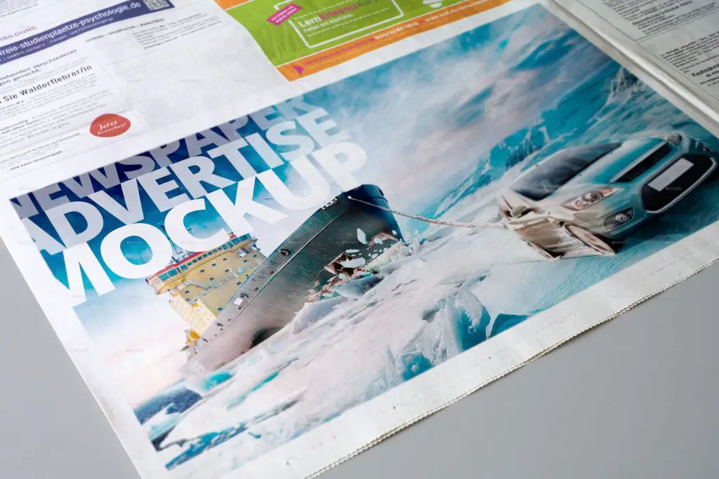 Newspaper Advertise Mockup v3