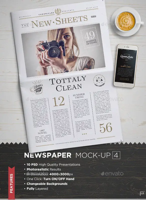 Newspaper Mockup