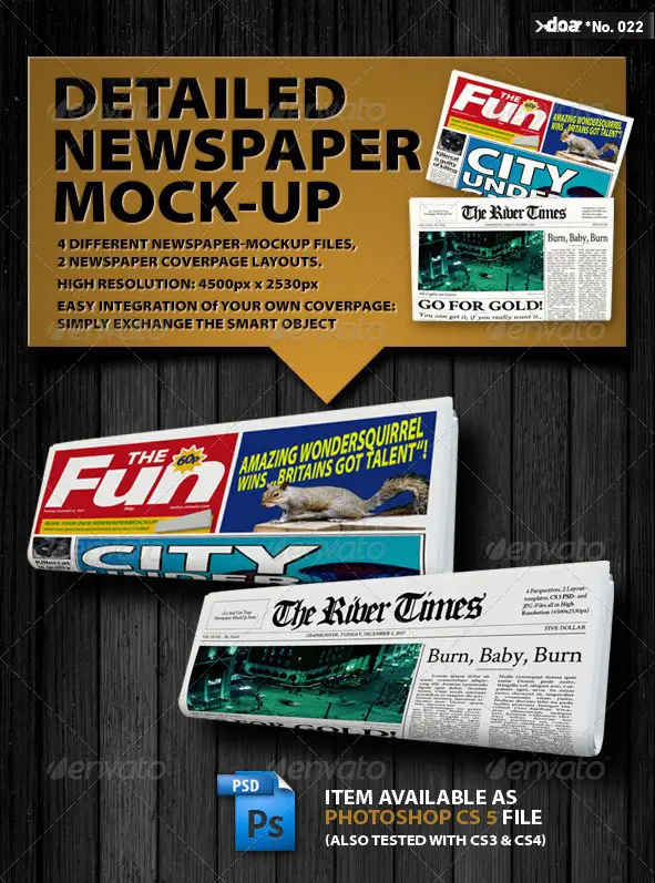 Newspaper Mockup