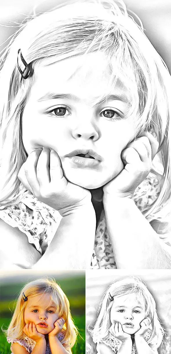 Pencil Drawing Effect - Photoshop Action