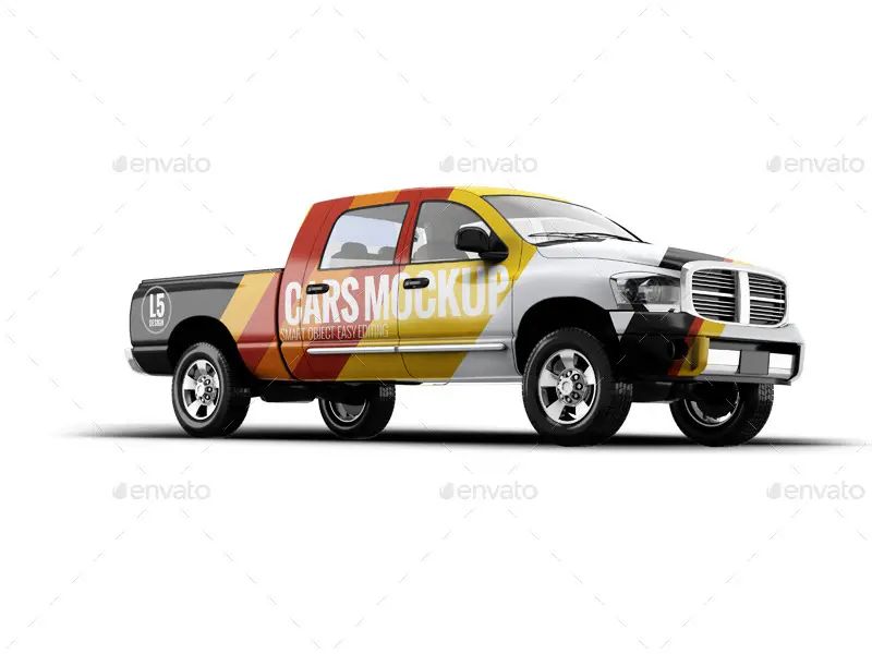 Pickup Truck Mockup