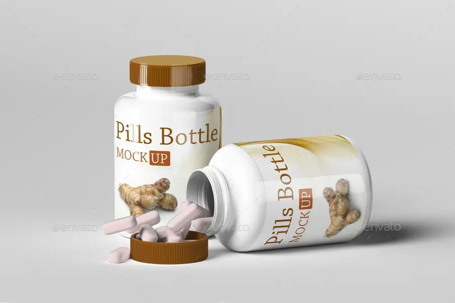 Pills Bottle Mockup Set.1