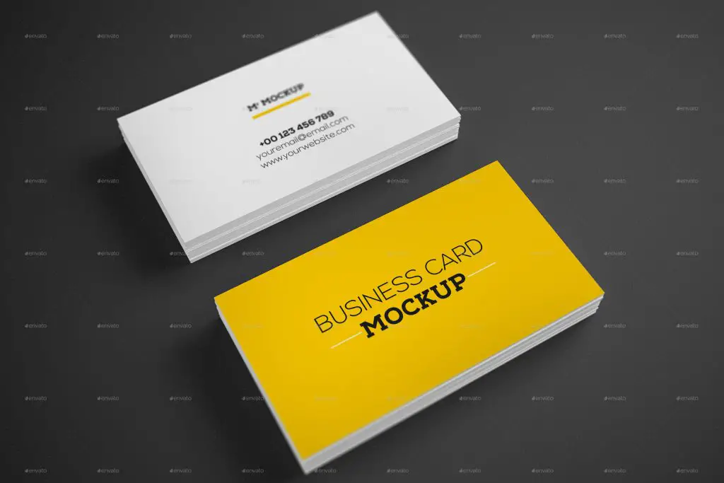 Realistic Business Card Mockup V1