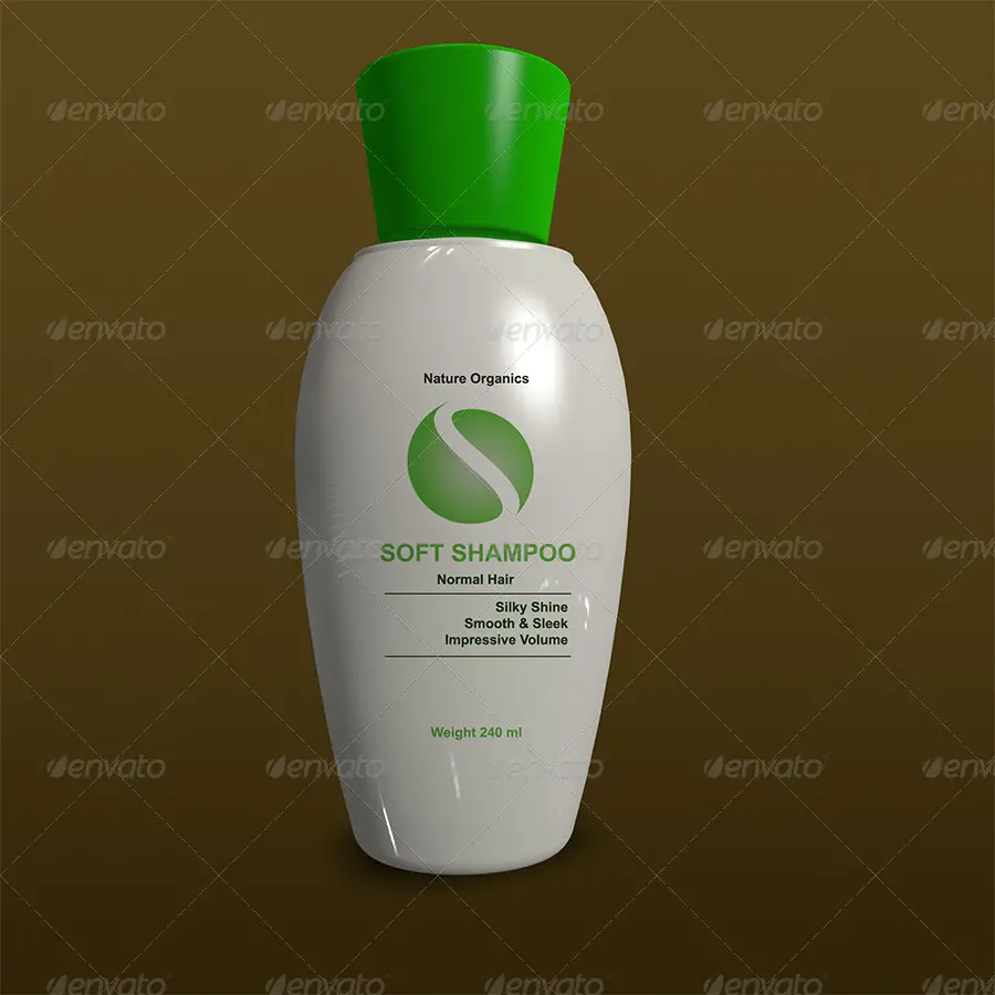 Shampoo Bottle Mockup