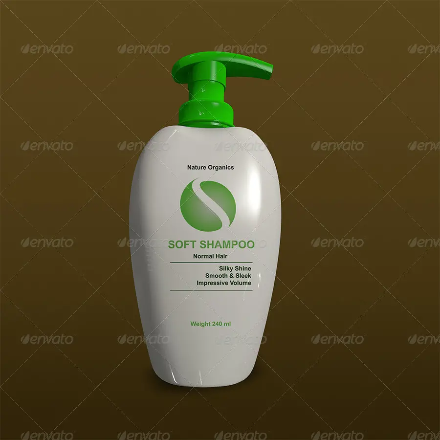 Shampoo Bottle Mockup